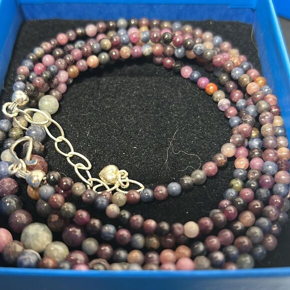 Jay Taylor 16” Mine Finds Tourmaline Triple Strand Necklace. Exquisite. WA274 - Picture 7 of 8